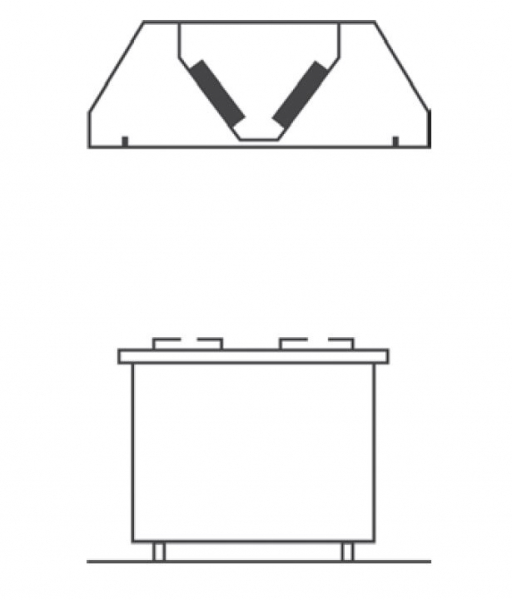 Deckenhaube 1200 x 2200 x 450 mm, inkl. Beleuchtung 1600- 2240 m³/h